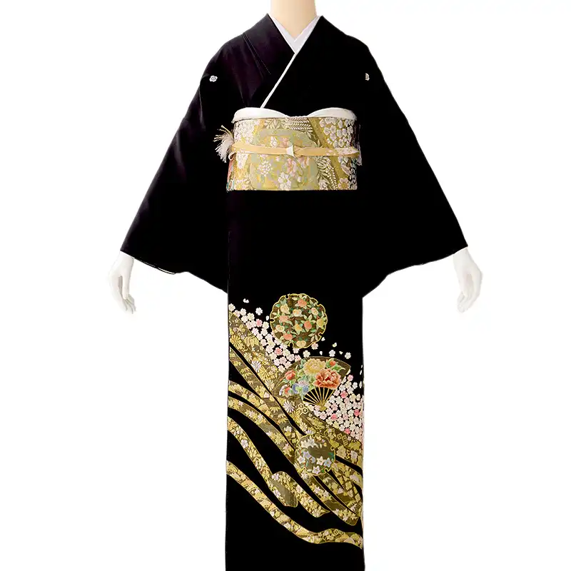 着物　色留袖　上高地絵柄　高級　正絹 着物 色留袖 上高地絵柄 高級 正絹