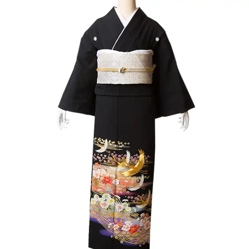 夏用色留袖レンタル（単衣）｜五つ紋｜結婚式｜式典｜着物レンタル