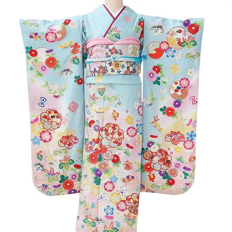 M様　391.秘密の花園　振袖7点セット　正絹　フルセット　成人式 M様 391.秘密の花園 振袖7点セット 正絹 フルセット 成人式
